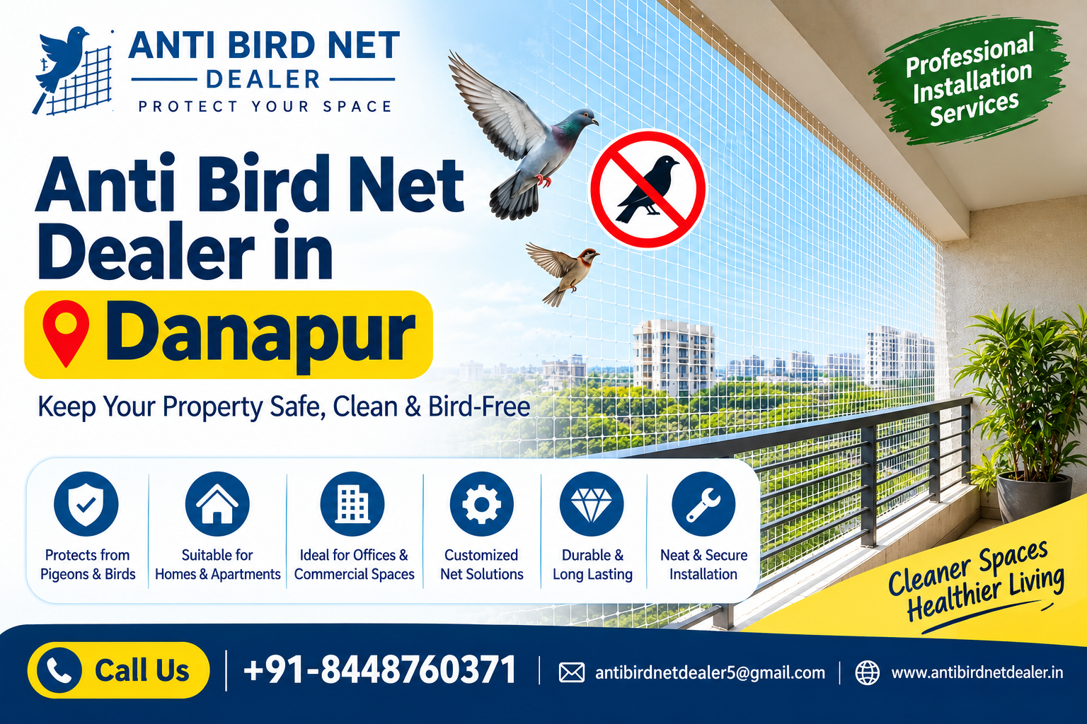 Anti Bird Net Dealer in Danapur