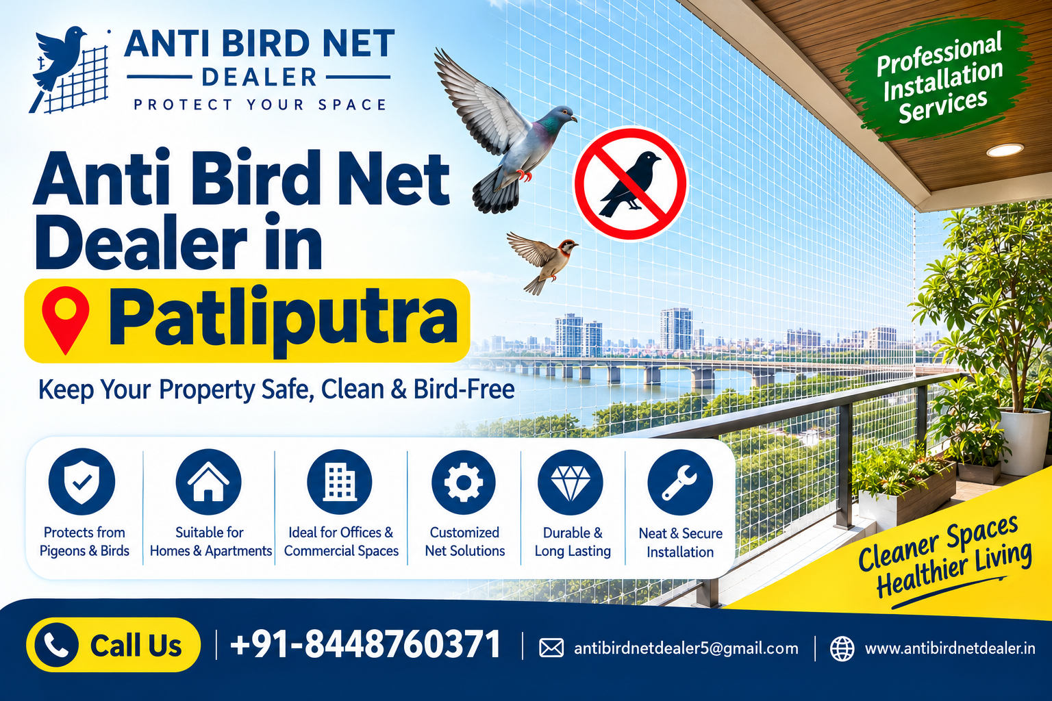 Anti Bird Net Dealer in Patliputra